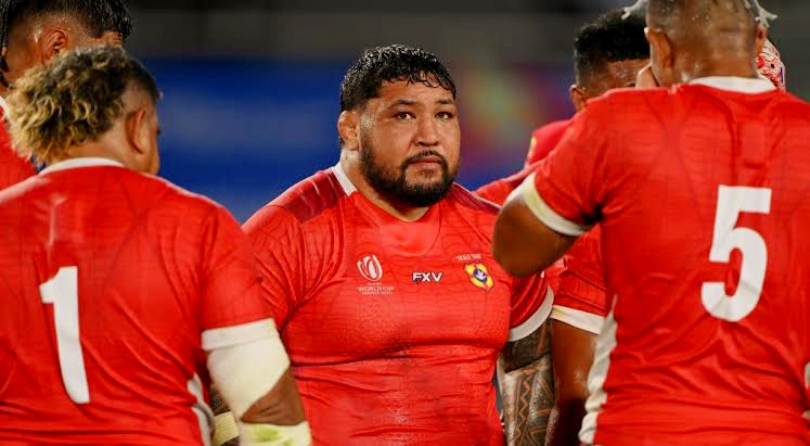 Ben Tameifuna leading Tonga